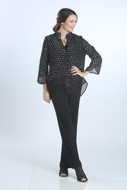  Mesh Laser Cut Out Asymmetric Jacket