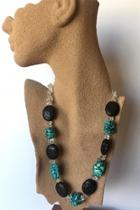  Turquoise Lava Stones Necklace