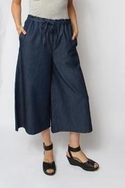  Denim Tie-waist Pants