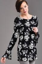  Floral Print Bell L/s Top