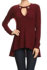  Grommet Neck Sweater