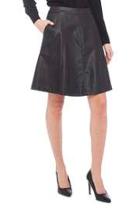  Vegan Leather A-line Skirt