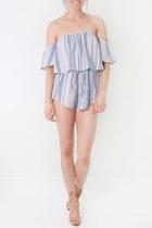  Printed Tier Top Romper