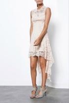  Lace Unbalanced Dress