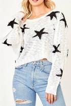  Cropped Star Sweater