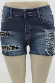  Leopard Patch Shorts