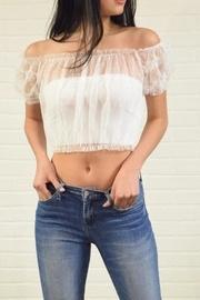  Sheer White Top