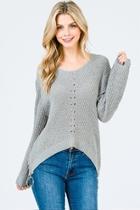  Side Zipper Sweater