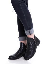  Black Wrinkle Booties