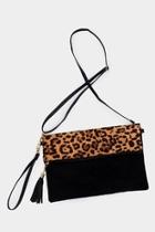  Leopard Fold-over Bag