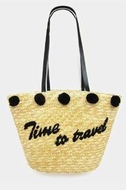  Embroidered Straw Bag