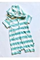  Hooded Stripe Romper