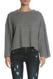  Grey Bell-sleeve Sweater