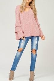  Layered Bell-sleeve Top