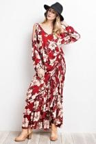  Cold Shoulder Maxi-dress