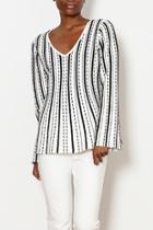  Peplum Bell Sleeve Sweater