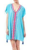  Embroidered Tassel Cover-up