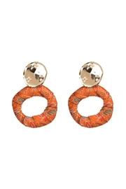  Orange Fabric Earring