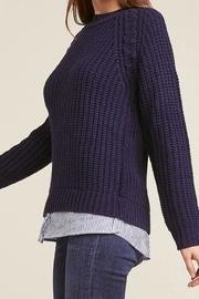  Back At It Blue Knit Sweater