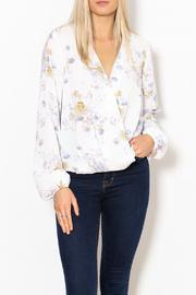  Floral Demi Ruffle Top