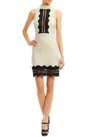  High Neck Panel Dress