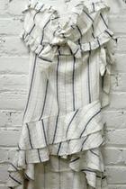  Linen Stripe Skirt-set