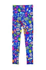  Embroidered Patch Leggings