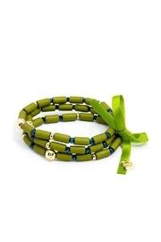  Green Beaded Bracelet