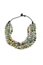  Amazonite Bib Necklace
