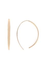  Curve-brass Open-hoop Earrings