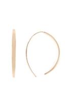  Curve-brass Open-hoop Earrings