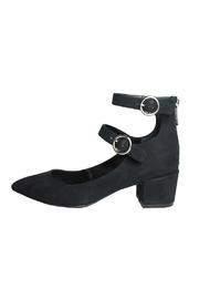  Black Ankle Strap Pump