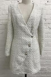  Long-sleeve Tweed Dress