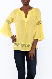  Lemon Eyelet Top