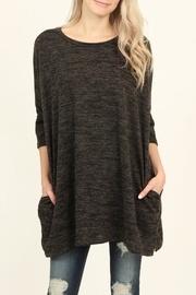  Two-tone Dropped Shoulder-top