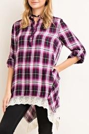  Plum Plaid Tunic