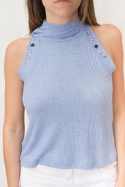  Halter Turtleneck Top
