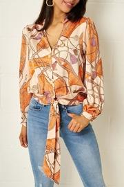  Scarf Print Blouse
