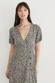  Leopard Skater Dress