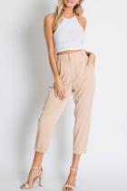  Slim Tan Pants