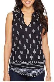 Diamond Printed Shell Top