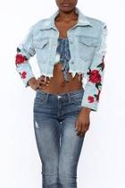  Embroidered Crop Jacket