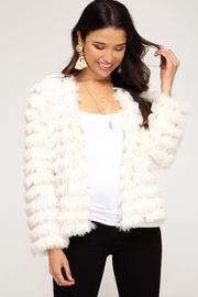  Layered Faux Fur Jacket