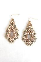  Beaded Cutout Earrings