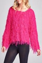  Pink Fur Sweater