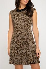  Animal Print Fit And Flare Dress