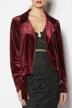  Velvet Biker Jacket
