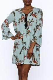  Blue Floral Tunic Dress