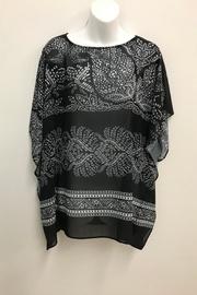  Print Poncho Top