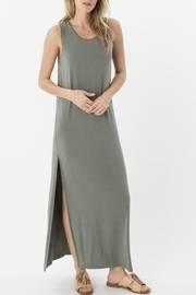  Green Slit Maxi Dress